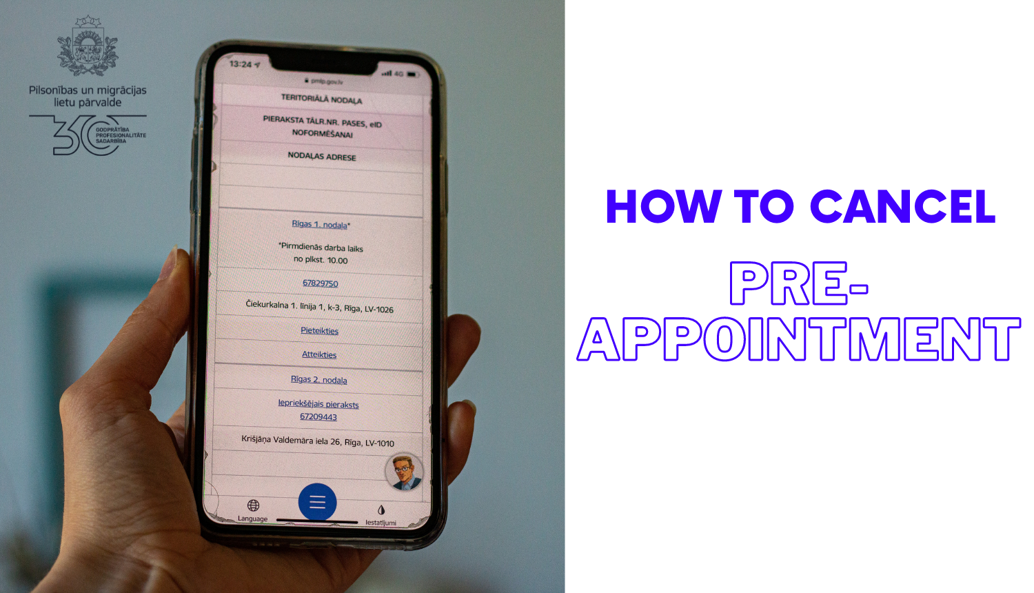 How to cancel pre- Appointment