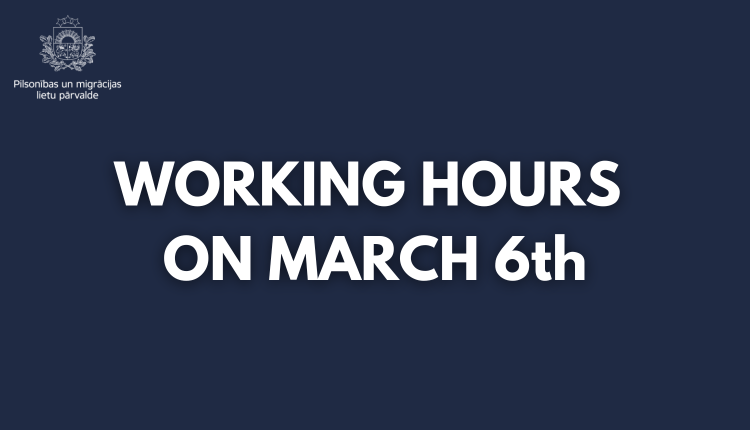 working hours on march 6th